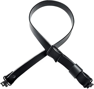 Detroit Leather Shop USA Handmade Slider Buckle Rifle Sling 1.25