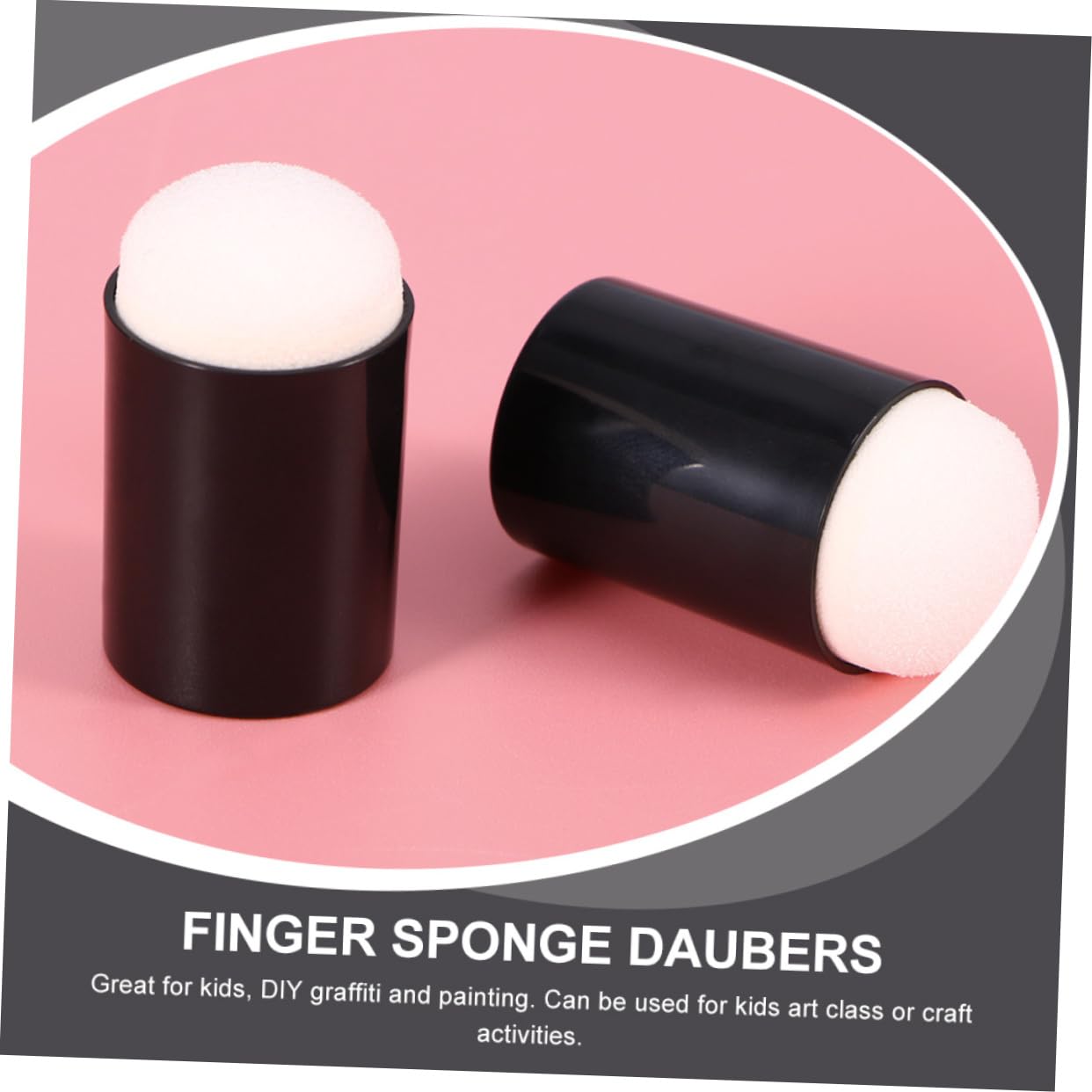SHINEOFI Esponja para Pintar con Los Dedos Arte De Uñas Almohadillas De Tinta Gel Manualidades Manualidades para Juguete De Esponja De Pintura Dibujantes 30 Piezas X 4