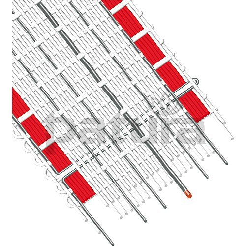 Tornado XL Breitband 20 mm, 400 m Rolle 6 Niro 0,20 mm, 2 Cu 0,30 mm, weiss-rot