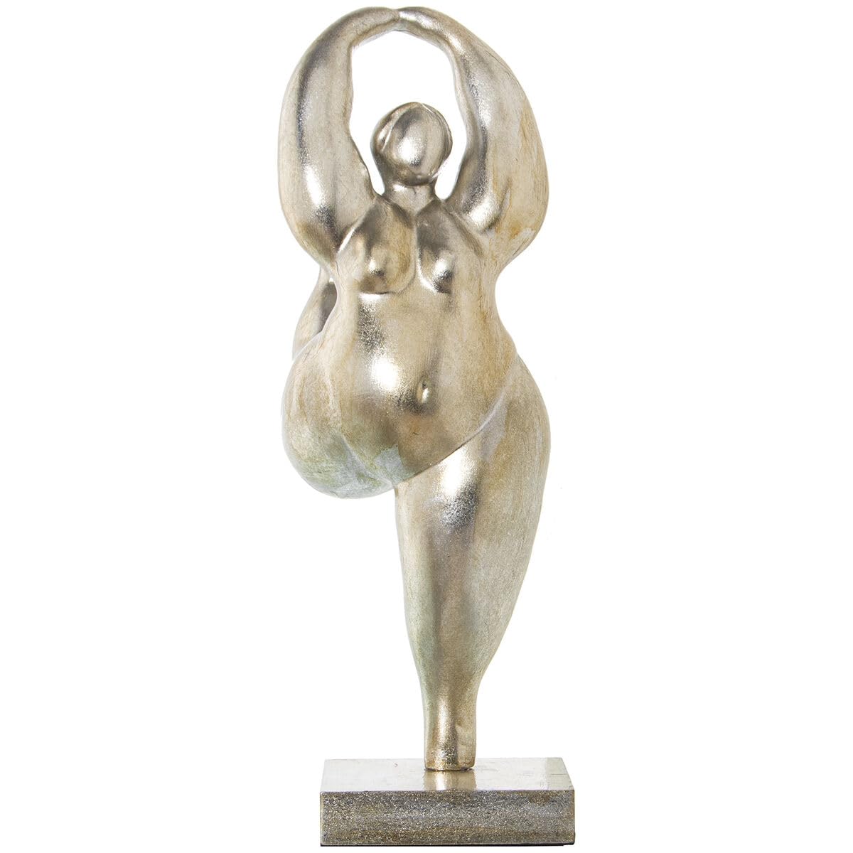 Alexandra House Living Figura Decorativa Plástico Bailarina 21 x 22 x 52 cm