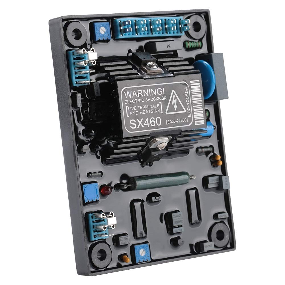 Jadeshay Regolatore di Tensione,SX460 AVR Regolabile Generatori Accessori Modulo Stabilizzatore Motore di Tensione Automatico per Generatore Motori Diesel,Ingresso CA 120 (95-132) V / 240 (190-264) V