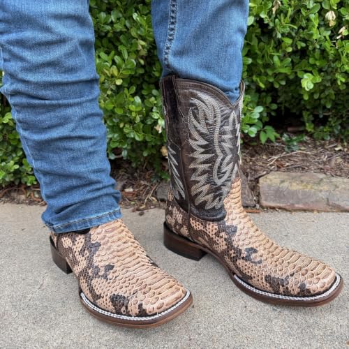 Image of Men's Alex Western Cowboy Boots Square Toe Pull On