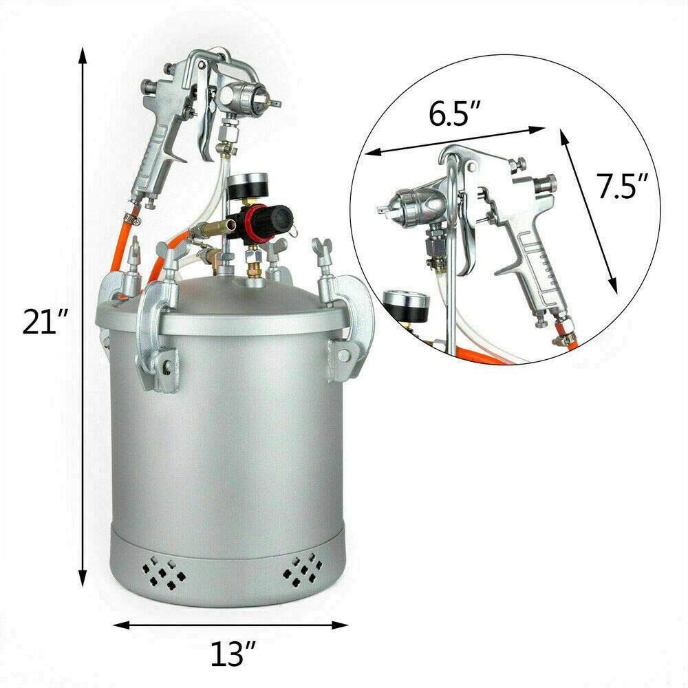 Profesjonalny pistolet natryskowy 10 l, 30 PSI z dyszą 3,0 mm, pistolet lakierniczy, pojemnik na farbę, system lakierowania