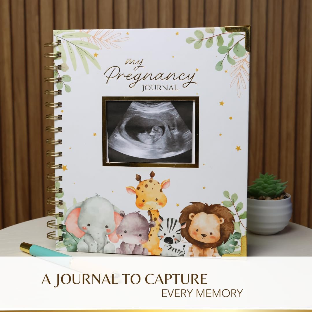 Pregnancy Journal for First Time Moms – A Sweet Keepsake & 40-Week Planner to Treasure Every Moment | Baby Memory Book with Prompts & Ultrasound Photo Space (2025 Edition)
