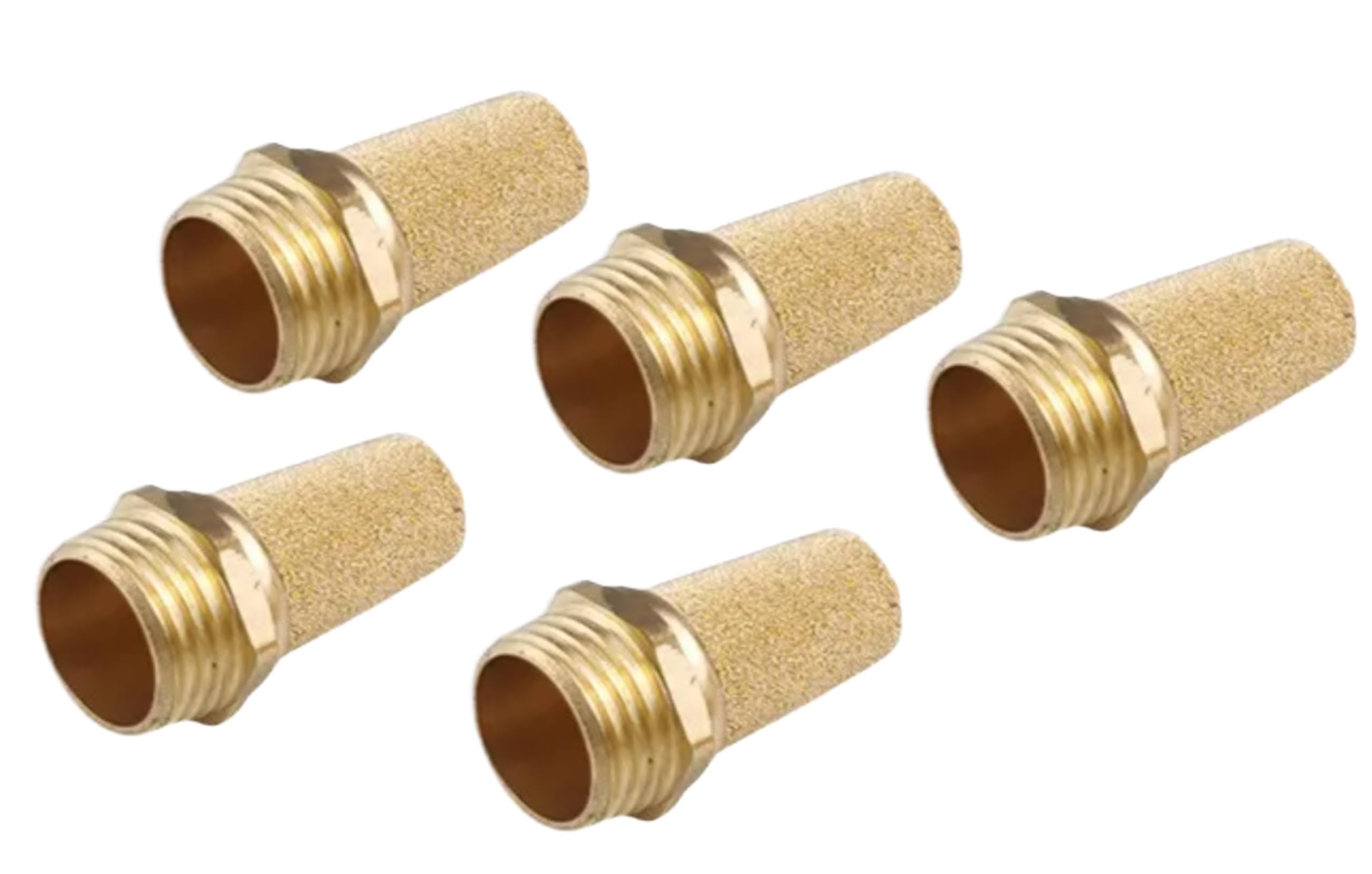 Silenziatori Pneumatici Aignep 7150 In Ottone Per Tubi Da 1/8-1 10pz P 16410 - Foto 5