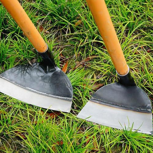 QHUDLV Heavy-Duty Steel Farm Gardening Weeding Hoe Head - New Replacement Handheld Grub Hoe Garden, Garden Hoe for Weeding, Hoe Garden Tool for Garden, Farm and Backyard