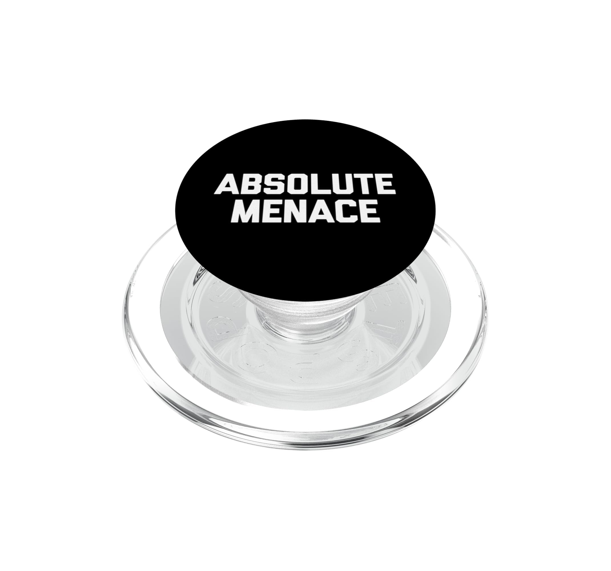 Soporte PopGrip para MagSafe Absolute Menace con texto sarcástico negro 6