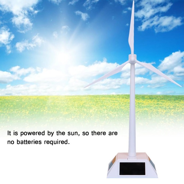 Jouet à vent solaire - VVIKIZY - Mini moulin à vent - Énergie solaire - Décoratif - Pour enfants