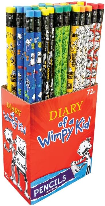 Raymond Geddes Diary of a Wimpy Kid Pencils – Pack of 72 – Colorful #2 Pencils Featuring Favorite Characters and Scenes image 4