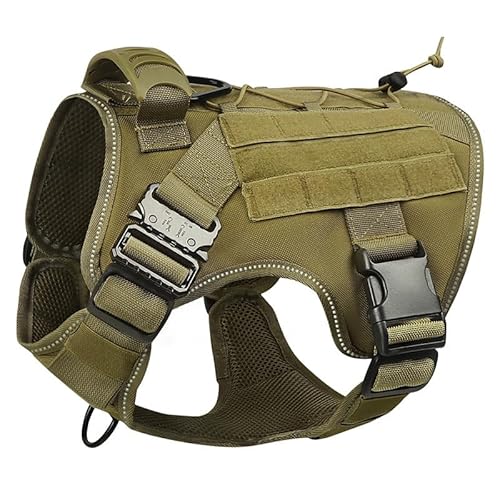 犬用 プル プルーフ ハーネス 大型犬 ミリタリー タクティカル 犬用ハーネス トレーニングベスト ナイロン ミリタリー トレーニング 調節可能 ウォーキング プル プルーフ 中型犬 ペット服 アウトドア 犬用 タクティカル 犬服 迷彩柄 ハンティング 防