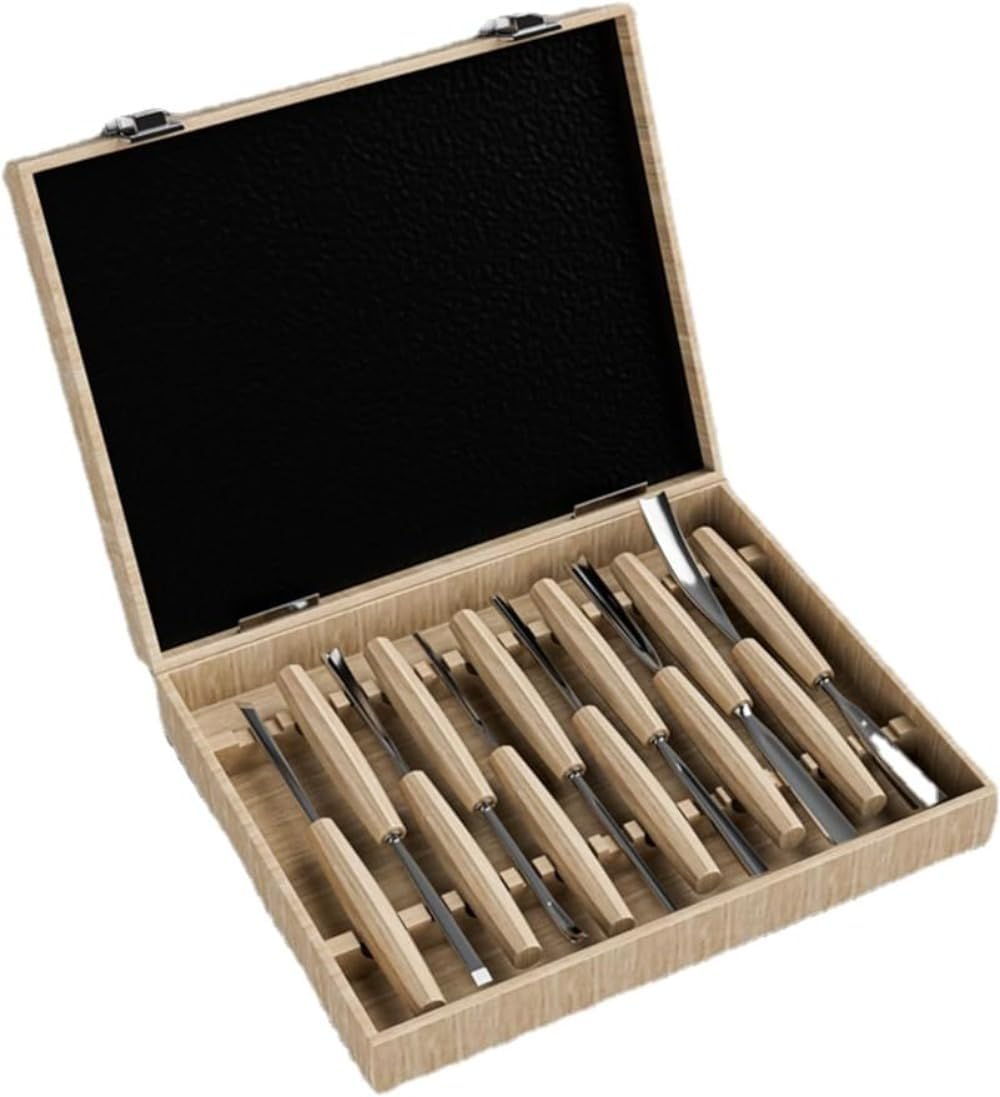 Amazon.co.jp: VTEERY(みさ) 彫刻刀 12本セット 木彫りツール 木工彫刻