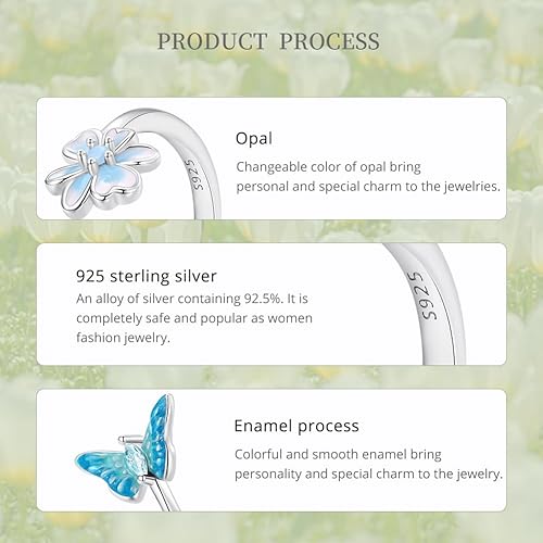 Miniatura 8 de BABAMIA Promise Rings Jewelry 925 Sterling Silver Couple Rings Paved with Cubic Zirconia Rings Size 6 Dainty Engagement Wedding Promise Band Rings