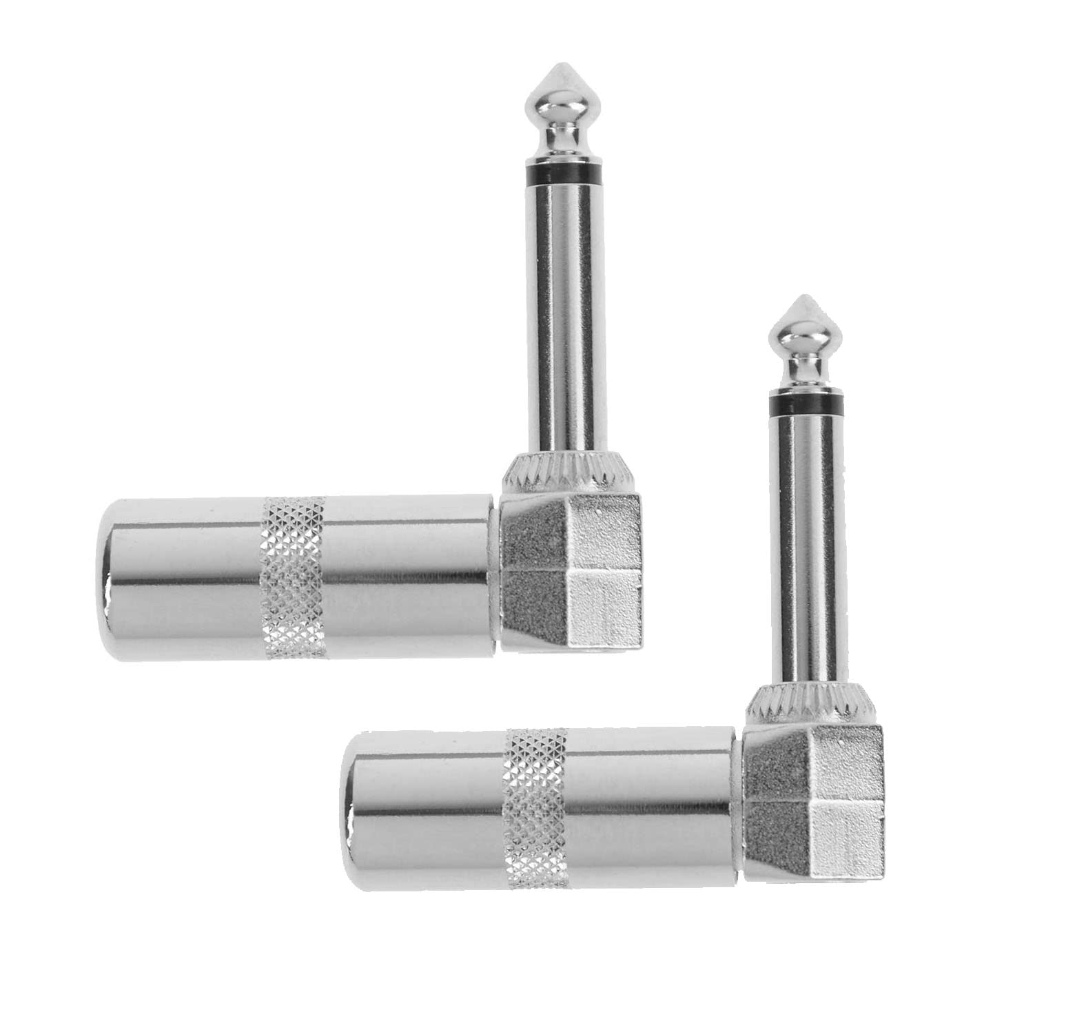 L Shape 1/4 Inch 6.35Mm Jack Right Angle Male Mono Plug L-Shape Connector Guitar Audio 2 Pcs-image-9