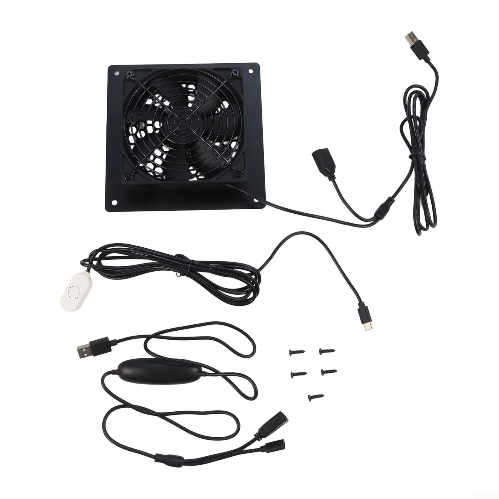 Ventilateur USB 120 mm avec régulateur de température pour routeur