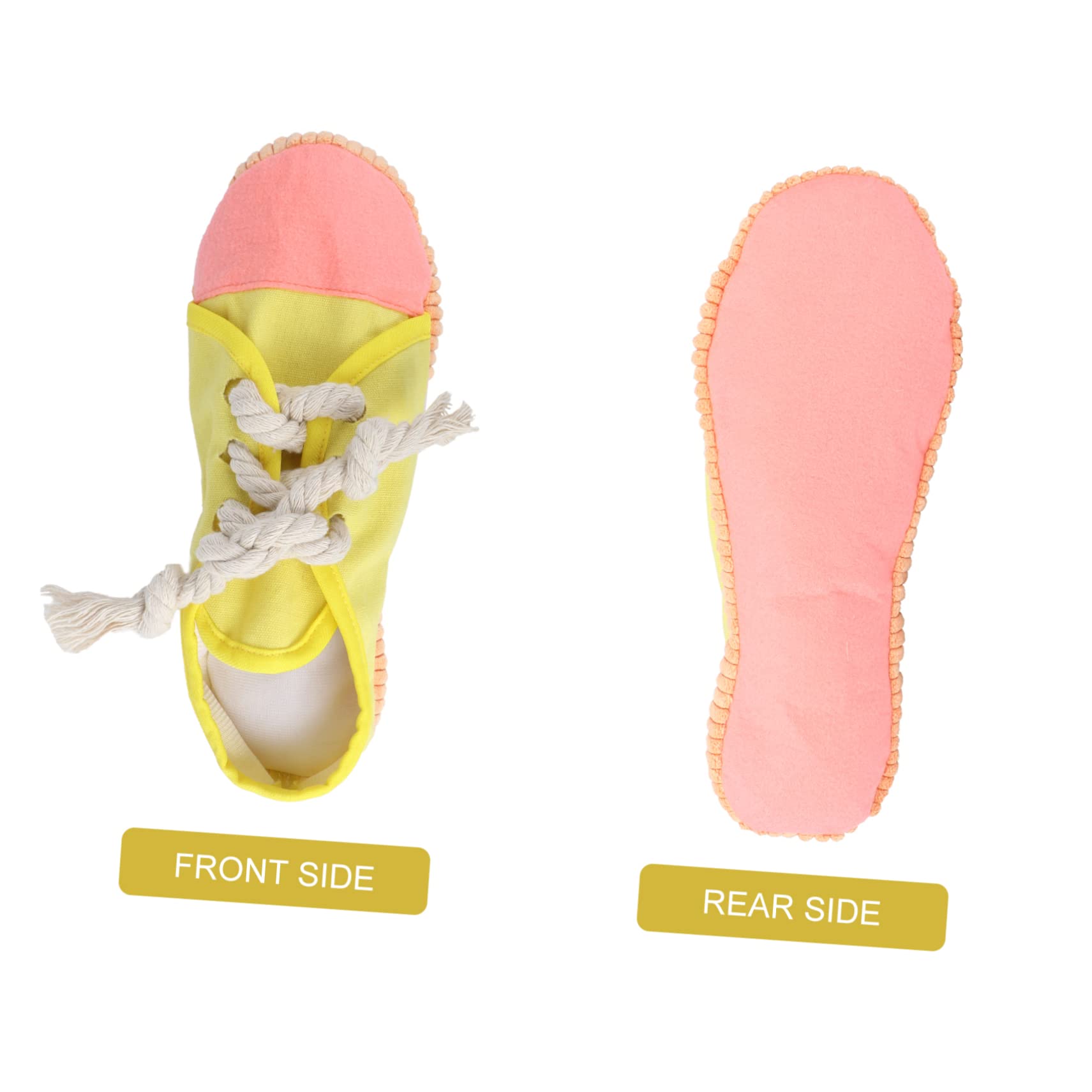 Toddmomy 3piezas Juguete para Mascotas Sonido Juguete Forma De Pantufla para Perros para Masticar y Limpiar Dientes Resistente y Duradero