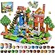 Goody King Magnetische Bausteine 200 Teile Set - Magnetbausteine mit Wald-Wiesen-Thema - Tiere & Flüsse - Magnetblöcke Montessori Spielzeug ab 3-9 Jahren - Magnetic Blocks STEM Geschenke für Kinder