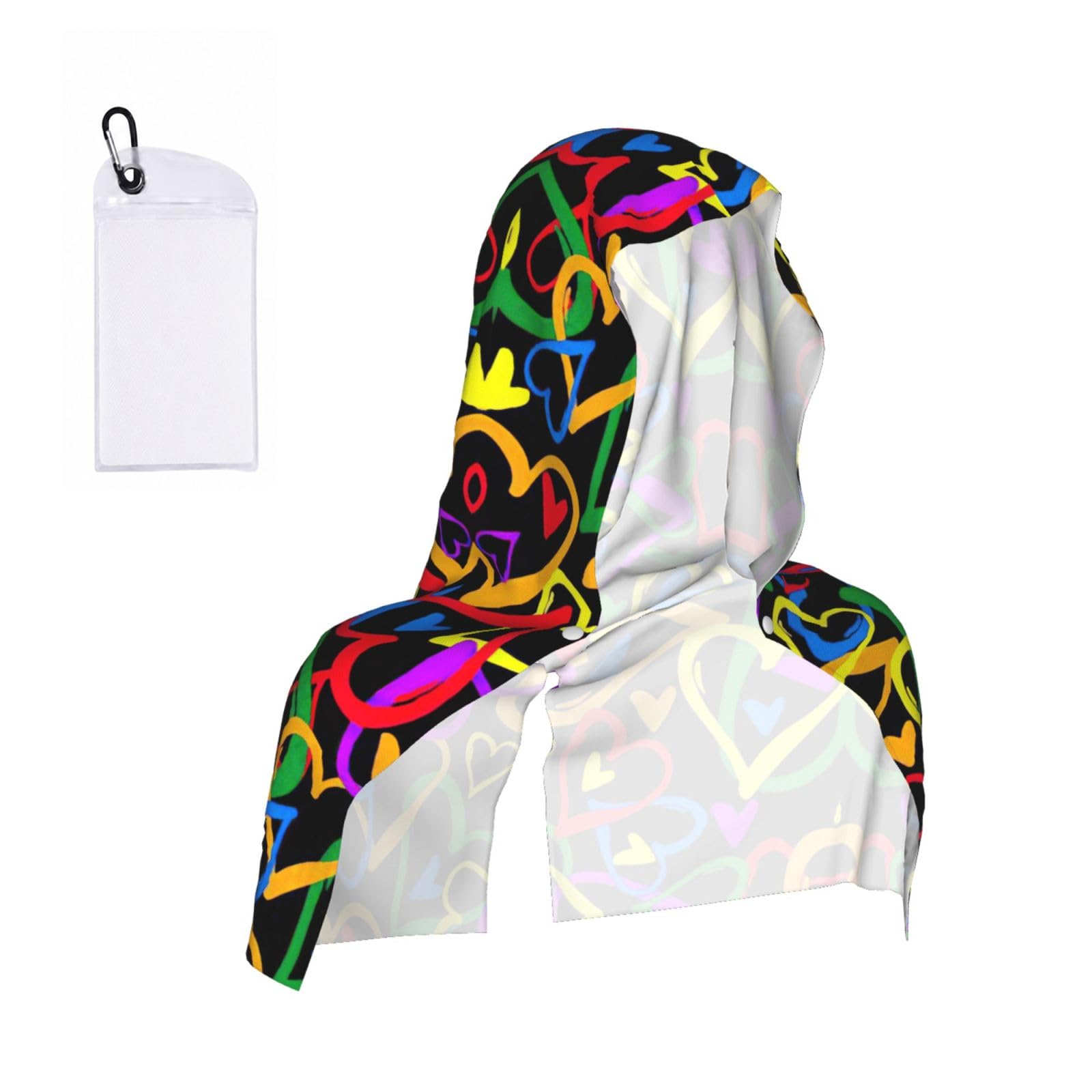 ZYJHYY Gay Pride Rainbow Print Unisex Swimming Towel Practical Camping Towel Skin-Friendly Cooling Towel For Workout Training