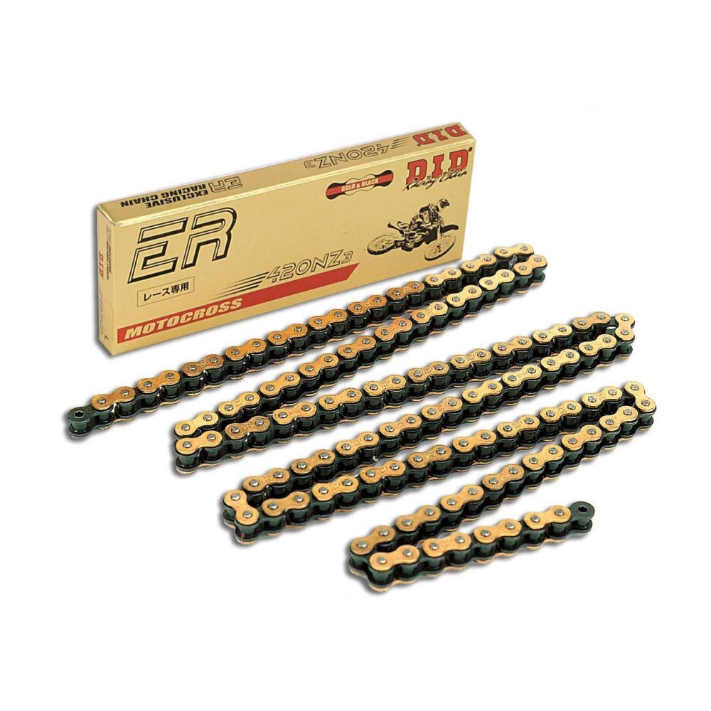 D.I.D 420NZ3GBX134RB Catenina Con Maglie Aperte A Molla, Colore: Oro/Nero - 4