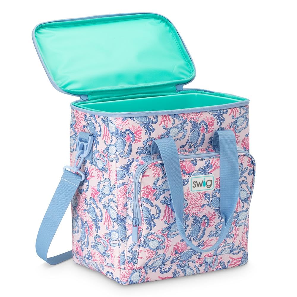 Swig Life Boxxi Borsa Frigo Grande 24 Lattine - Borsa Termica Da Picnic Con Vassoio Rimovibile - Perfetta Per Spesa, Spiaggia E Viaggi
