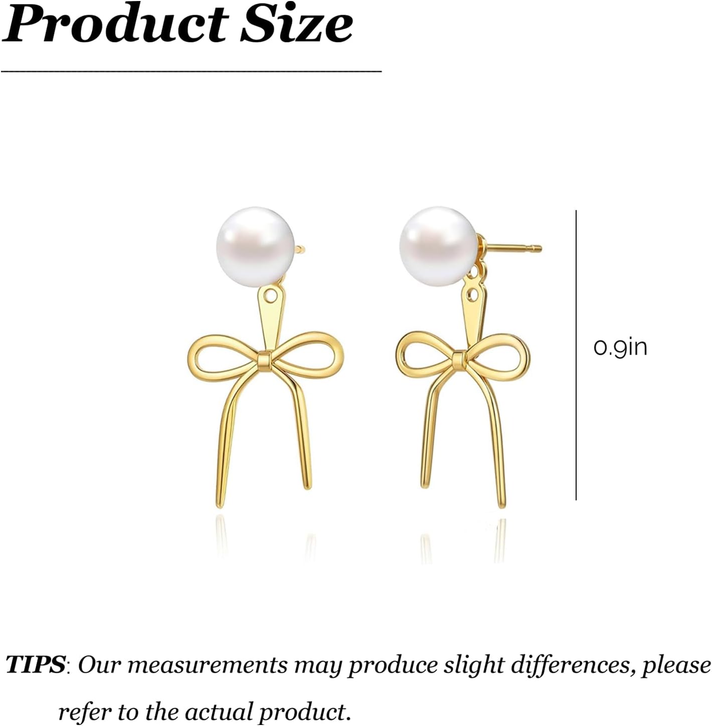 Bow Earrings for Women Pearl Rhinestone Bowknot Drop Earrings Lightweight Hypoallergenic Christmas Jewellery Gift - Image 6