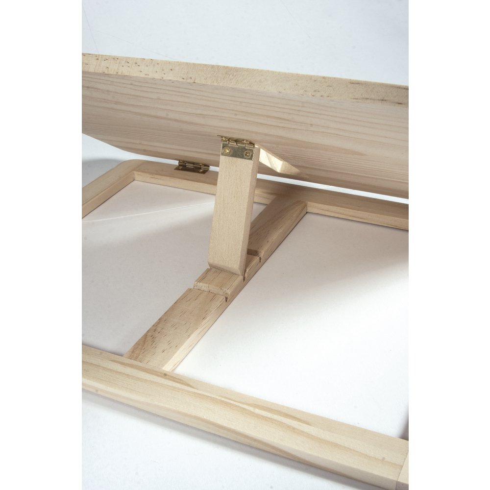 Rayher Leggio da Tavolo Regolabile in Legno Naturale FSC 28x21x3,4 cm per Libri Tablet iPad