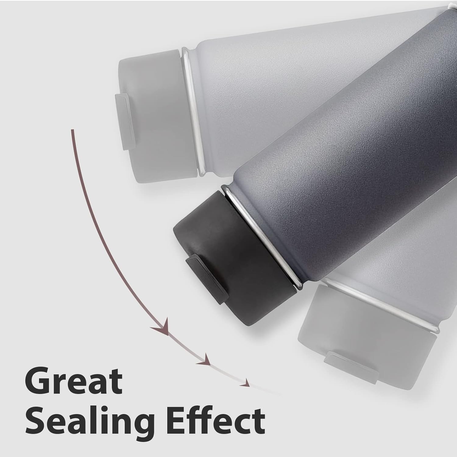 Gasket Replacement Compatible with Hydro Flask Wide Mouth Flip Lid Cap, 6 PCS Silicone O Ring Leak Proof Seal Compatible with Hydroflask 2 inch with A Tweezer, Easy to Install