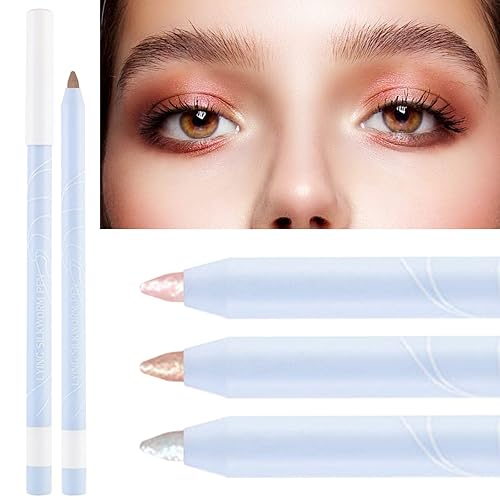 Miniatura 5 de Miaoyan Galaxy Pearlescent Silkworm Pen iluminador y resaltador de sombra de ojos adherido a maquillaje impermeable y no manchado para mujeres kit