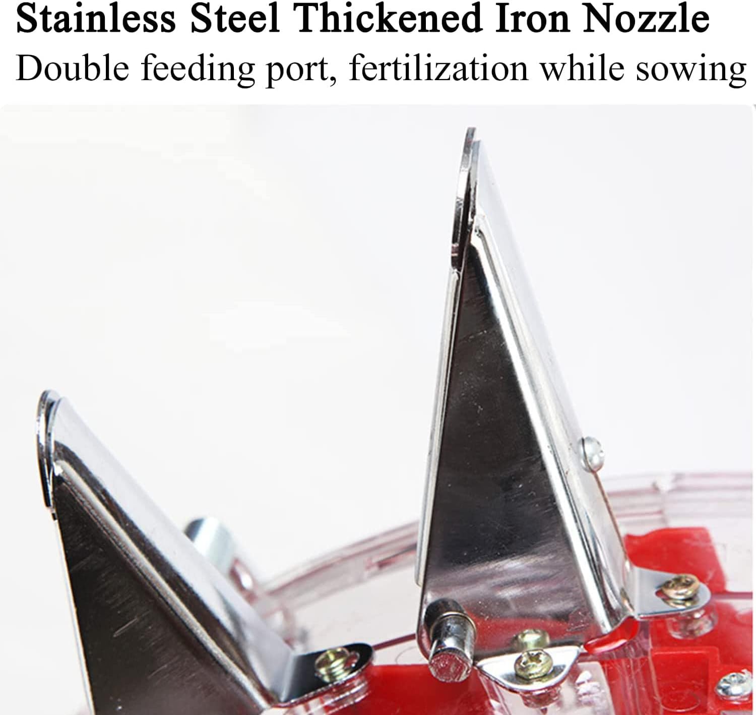 Hand-Push Roller Seeder, Push Spreader, Lawn & Garden Spreaders with 12 Seed Plates, Manual Peanut Planter, Corn Soybean Fertilizer Machine,6 Mouths