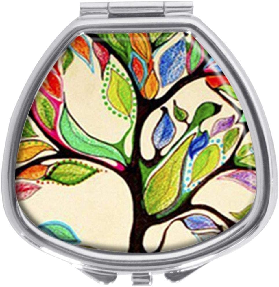 Udoosun Tree of Life Decorative Boxes Pill Box Silver Single Compartment Pocket Purse Travel Pill Case Medicine Tablet Holder Wallet