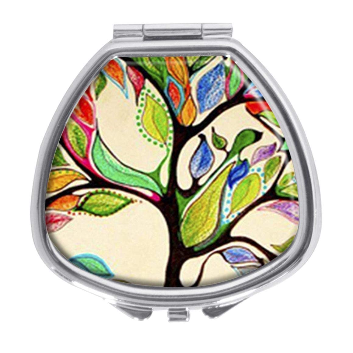 Udoosun Tree of Life Decorative Boxes Pill Box Silver Single Compartment Pocket Purse Travel Pill Case Medicine Tablet Holder Wallet