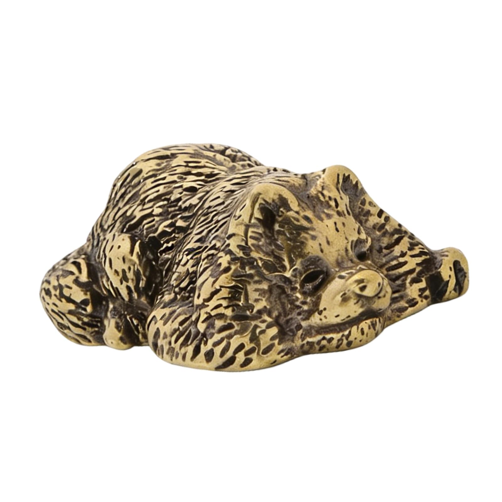 Tsophreniq Brass Animal Figurines Dog Statues Shelf Decors Accent Dog Decorative Objects Tabletop Centerpieces for Home Decors Brass Animal Figurine