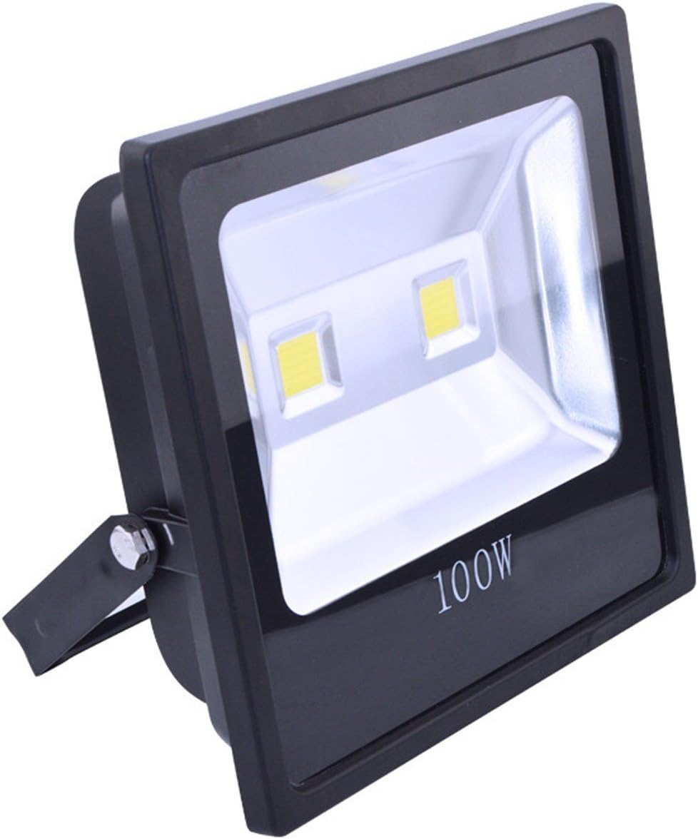 Leader Lead 100W High Power Waterproof IP 65, Outdoor LED Flood Lights, 250W HPS or MH Bulb Equivalent, 9000lm, Cold White 6000K Floodlight