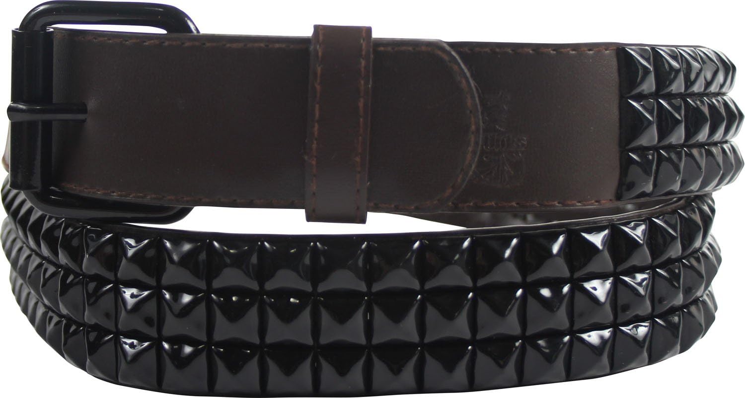 Punk Rock Classic Pyramid Studded Leather Belt