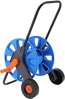 Garden Hose Reel Cart, Heavy Duty Hose Cart with Wheels 164 Feet G1/2 Hose Capacity Water Hose Reel Water Pipe Storage Rack for Outside Patio Lawn Garden Watering Equipment