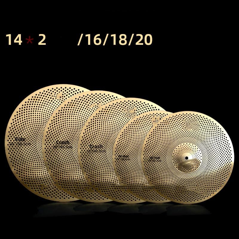 JITEM Drum Cymbals, Silent Cymbals, Jazz Drum Cymbals(Size:SET2)