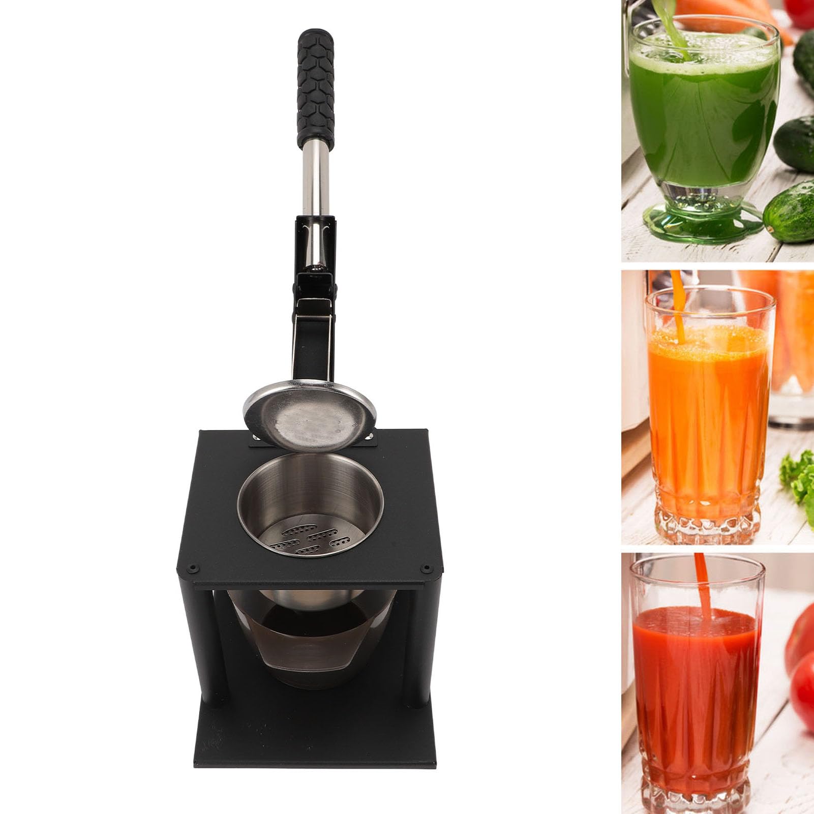 Manueller Entsafter, Orangensaftpresse mit Edelstahlkonstruktion, Stabiles Arbeitsplatten-Quetscher-Design für Zitrone, Limette, Grapefruit