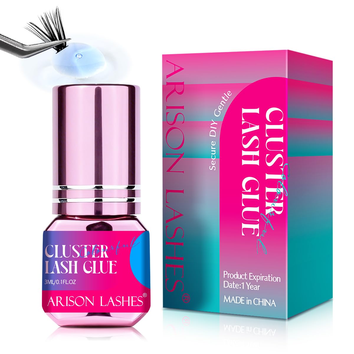 Lash Cluster Glue Sensitive Eyelash - Long Lasting Hold
