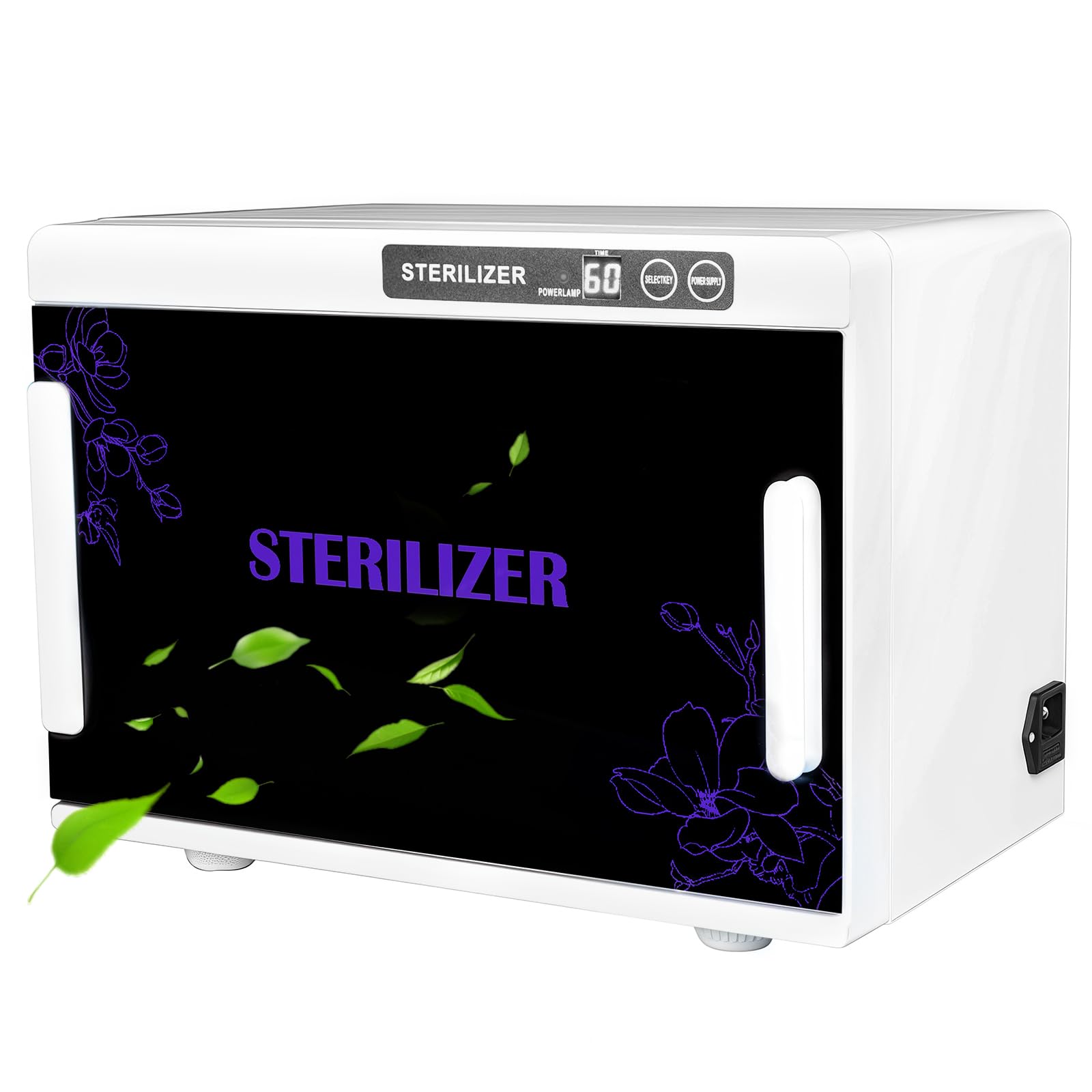 Esterilizador UV,esterilizador manicura de 12L,desinfectante maquina barberia con ajuste de temporizador táctil,esterilizador de luz LED UV para uso en casa,salones de uñas,salón de belleza