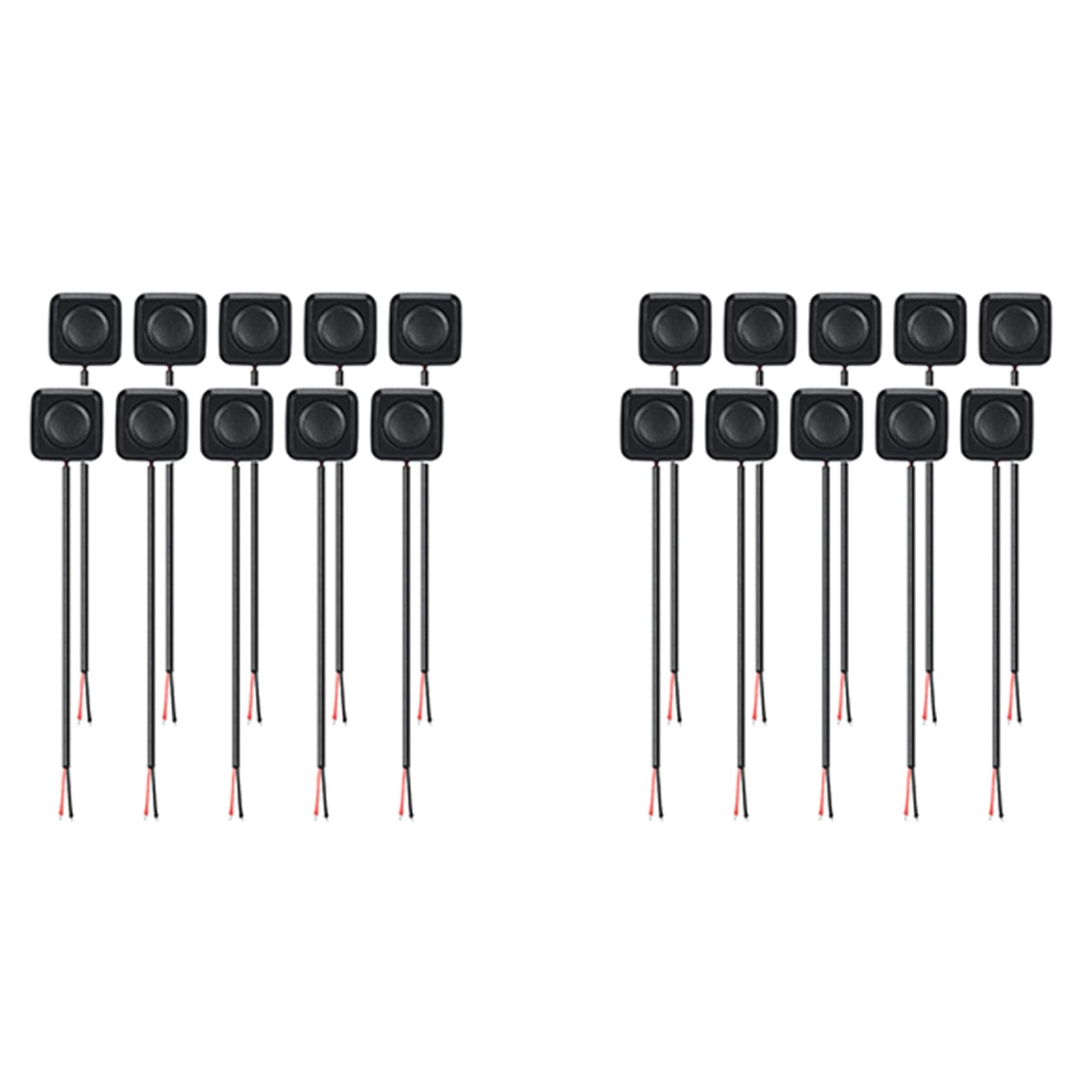 Jnchdghwa 20Pcs 12V/24V Mini Momentary Push Button ON/Off Switch, Mount, Easy Installation for Electronic Experiment