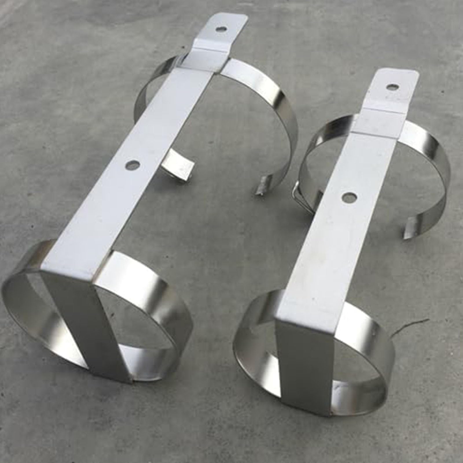 Soporte para bombonas de Gas, Soporte para bombonas de oxígeno, Soporte de Acero Inoxidable para bombonas de Gas con Montaje en Suelo, Estante de Transporte, 3 Piezas - Diámetro 11,5 cm