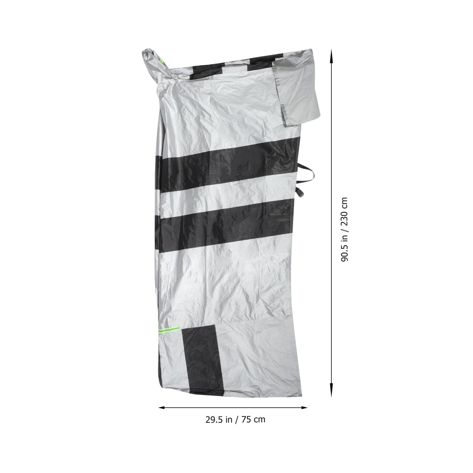 GLEAVI Housse de Protection Portable, Coton Floconné Noir et Argenté pour Trottinette Électrique et Vélo pour Extérieur
