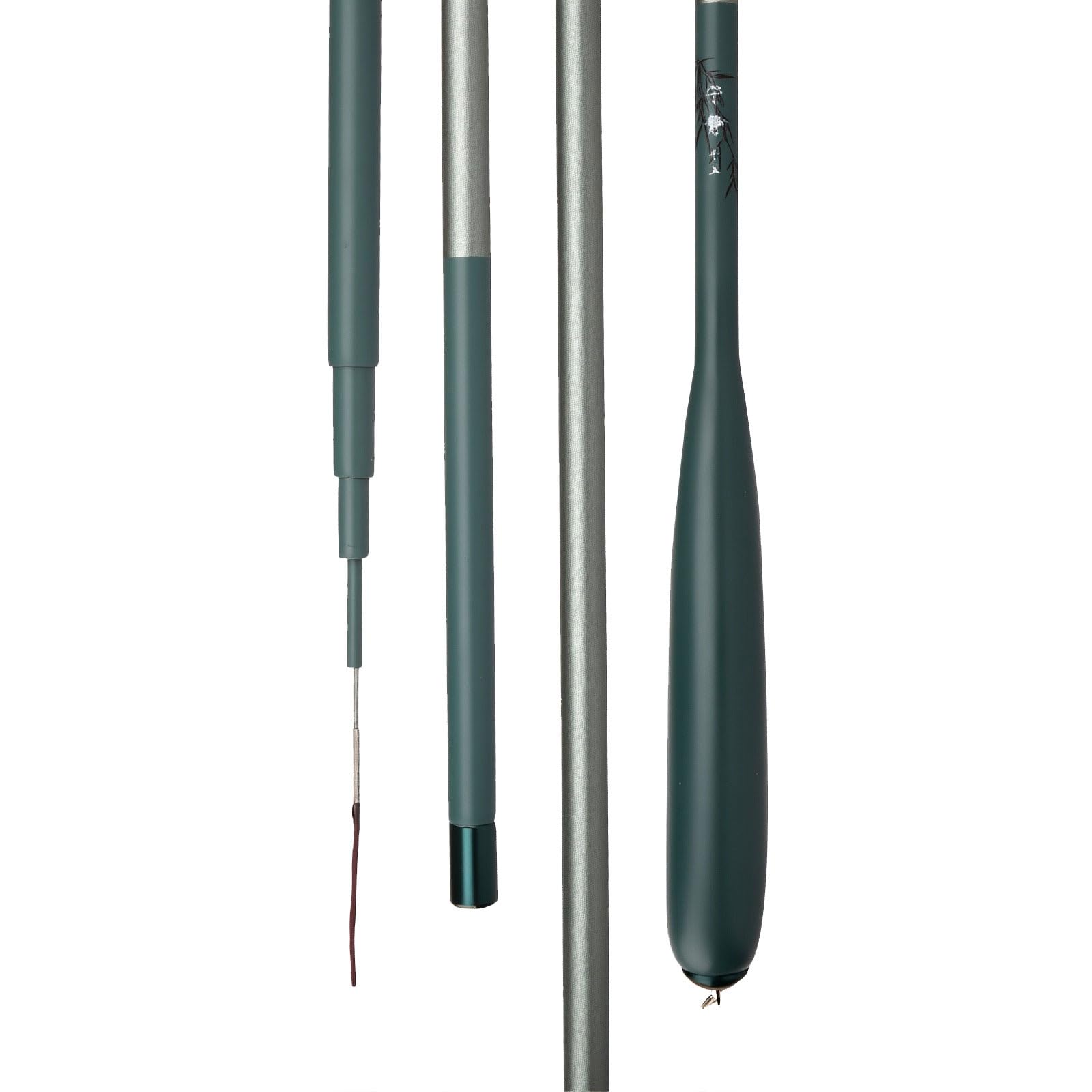 TUJISEK Canna da Pesca in Carbonio da Viaggio Canne da Pesca Telescopica | Canna da Pesca Fissa Canna Carpfishing Adatto per la Pesca in Acqua Dolce e Salat 2.7m 3.6m 3.9m 4.5m 4.8m 5.4m 6.3m(6.3m)