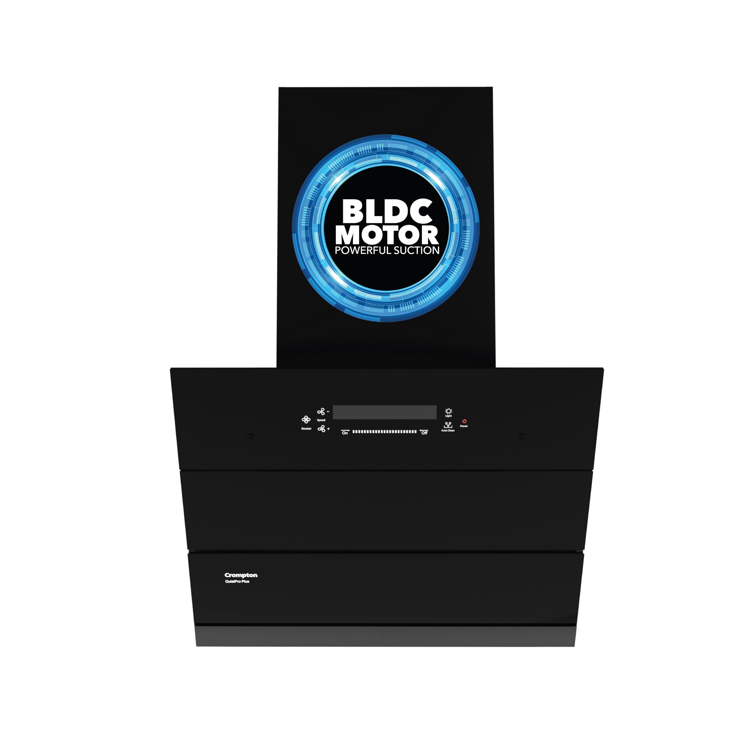 Crompton QuietPro Plus BLDC 1700m3/hr 60cm Slant Chimney| Filterless Intelligent Autoclean| Built In Oil Collector| Touch+Motion Sensor Control|10Yrs Motor & 2Yrs Overall Warranty (CHD-QPPI60FLE-IND)