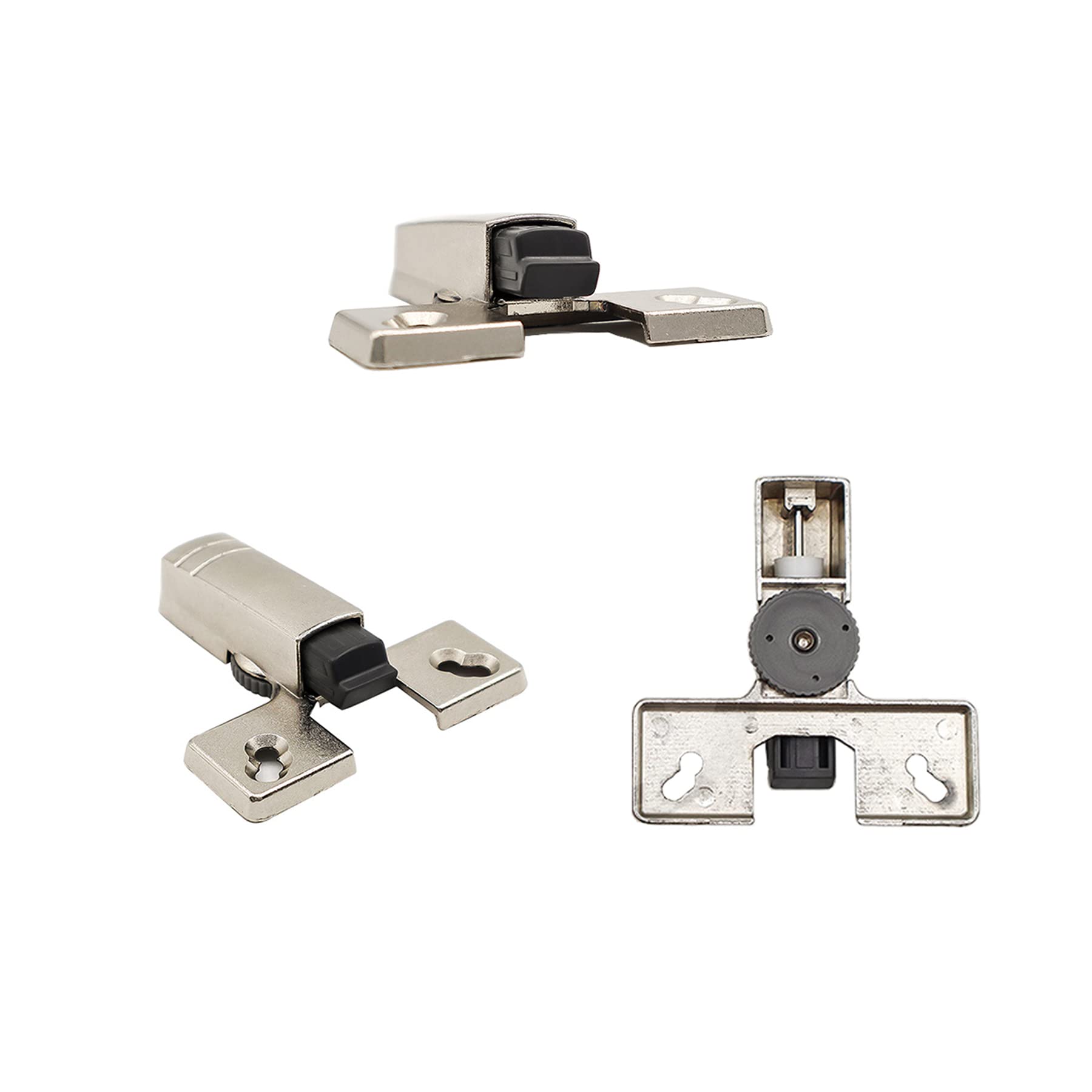 LIKERAINY Cierre Suave Amortiguador de Cazoleta de Bisagras Soft Close Amortiguadores para Cocina Muebles Armario Puerta Parada Apagador Totalmente Solapado 4 Piezas