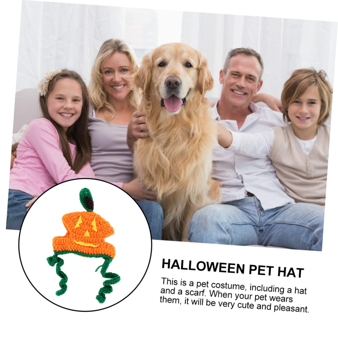 BESPORTBLE 3 Pz cappello di zucca costume da cane berretto di zucca cappello da cane abbigliamento per animali domestici mantello per animali domestici Halloween capi di abbigliamento filato