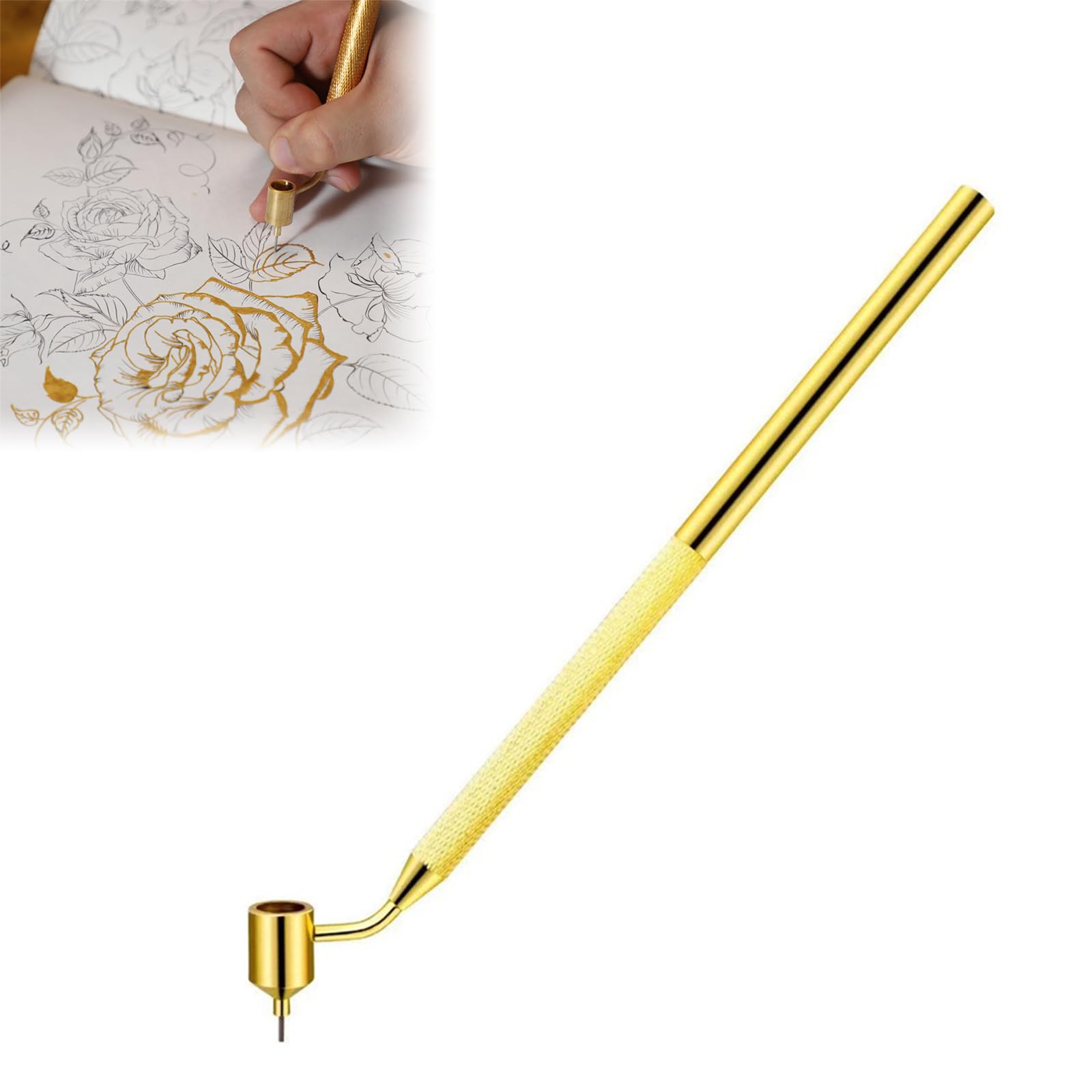 Pluma de Pintura de Línea Fina Inclinada,Pluma Fina para Pintura de Línea,Herramienta de Dibujo Portátil para Arañazos,Bolígrafo de Hilo Líquido 1 Pieza 0.7mm Tokaneit