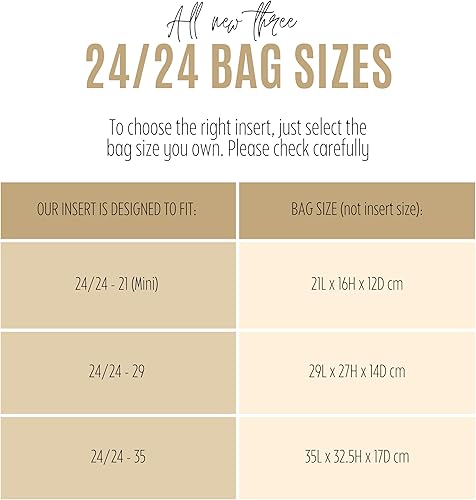 Miniatura 2 de Divitize Premium Purse Organizer compatible with 2424 Mini Insert, 24 24 Bag Organizer, 2424 29 Insert, 2424 Mini Insert, Handmade 2mm Thick Premium