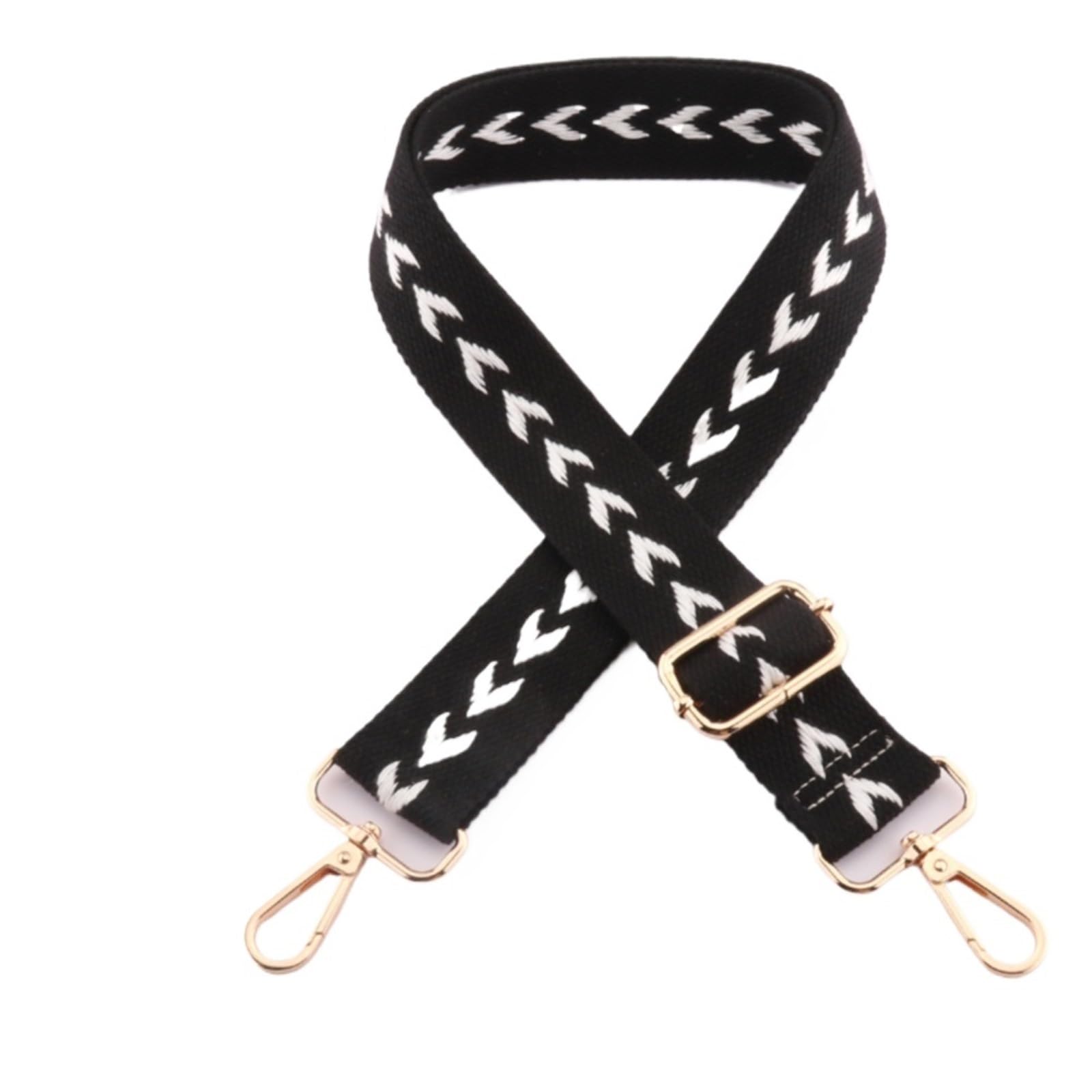 Correas De Hombro Anchas De Lona 2 piezas de bolso de mensajero, bolso de hombro, bolso de viaje, bolso de cintura a juego, piezas de accesorio reemplazable ajustable, cinturón de lona Para Bolso(Gold