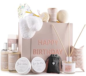 Birthday Gifts for Women Birthday Spa Gift Basket for Women Luxury Birthday Spa Gift Box with Vit E