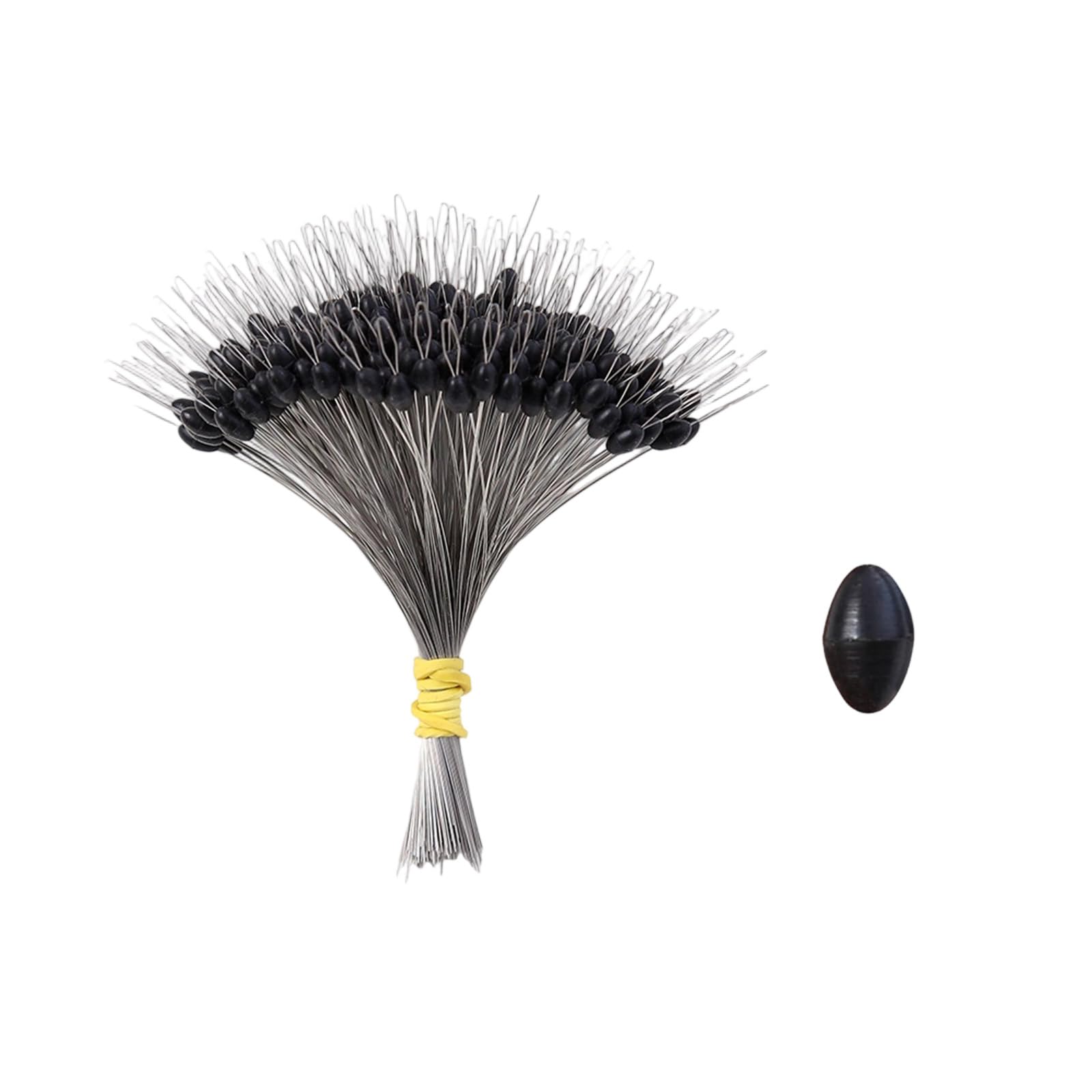 HZBB 300Pcs Silicone Fishing Oval/Cylinder Float Stop Stoppers Fishing Float Bobbers Tackle Accessories Bobber